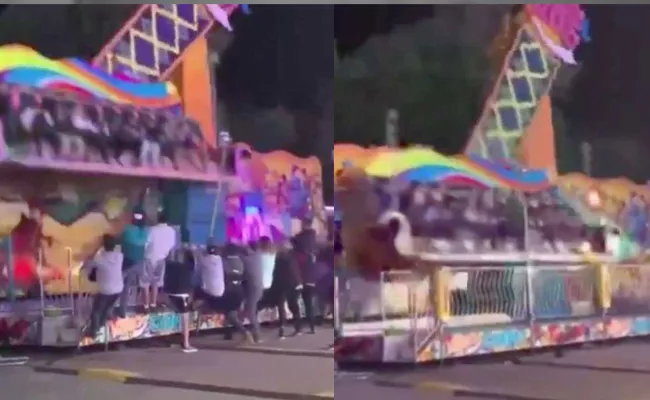 Fairground Ride Spins Out Of Control In Michigan - Sakshi