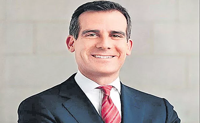 Joe Biden Nominates Los Angeles Mayor Eric Garcetti As US Ambassador To India - Sakshi