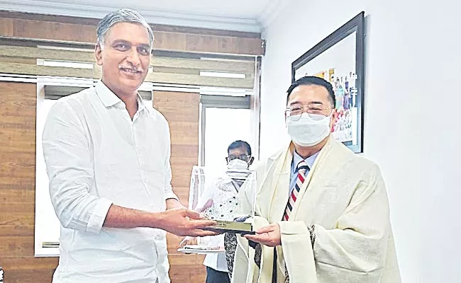 Minister Harish Rao Meet With Singapore High Commissioner - Sakshi