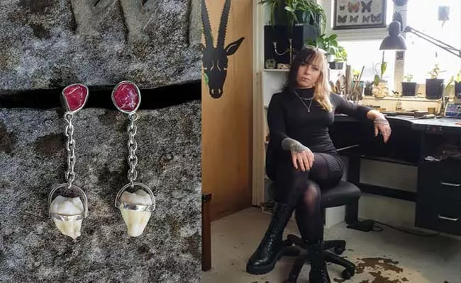 Melbourne Woman Creates Jewellery Using The Remains Of Dead People - Sakshi