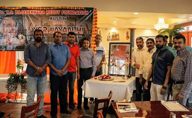 Ysr Birth Anniversary Celebrations In America Texas - Sakshi