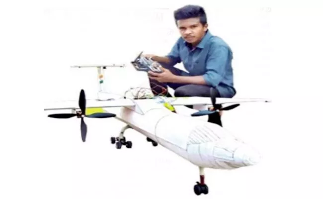 Plus 2 Student Made Battery Run Flight - Sakshi