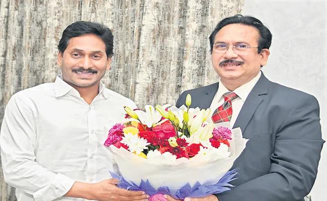 Rtd Justice Shyam Prasad Meets AP CM - Sakshi