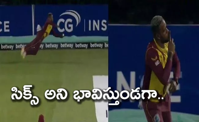 WI vs AUS: Fabian Allen Stunning One Handed Catch Became Viral - Sakshi