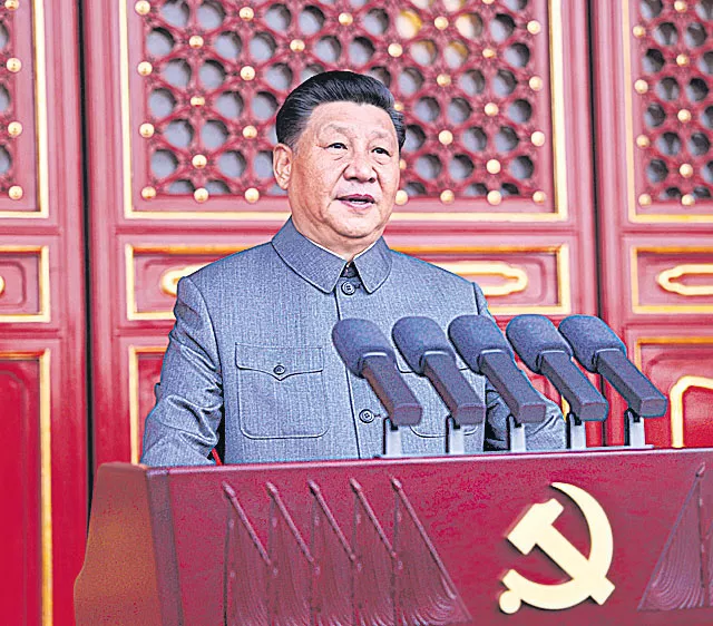 Xi Jinping warns against foreign bullying as China marks party centenary - Sakshi