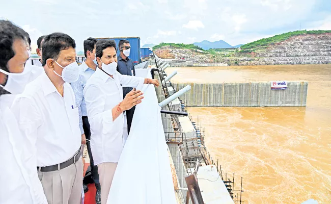 CM YS Jagan Visits Polavaram Project To Review Development Works - Sakshi