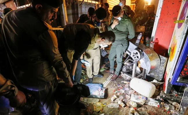 Iraq Baghdad Market Bomb Blast Dozens Deceased Amid Eid - Sakshi