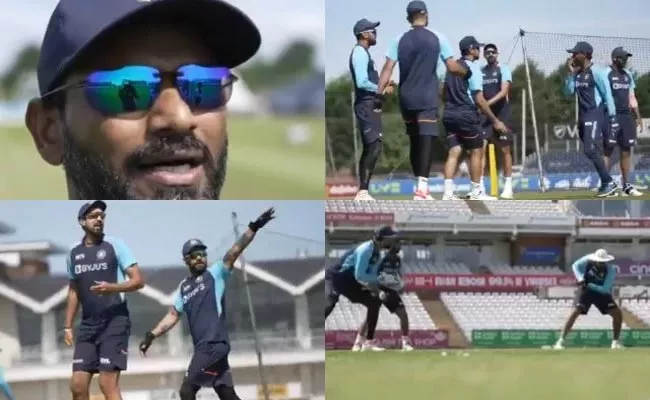 IND VS ENG: Video Of Team Kohli-Rohit Beat Team Ashwin-Pujara In Practice - Sakshi