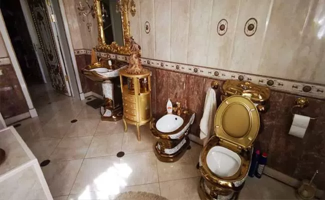 Russian Investigators Recently Uncovered A Golden Toilet At A Police Officers Home - Sakshi