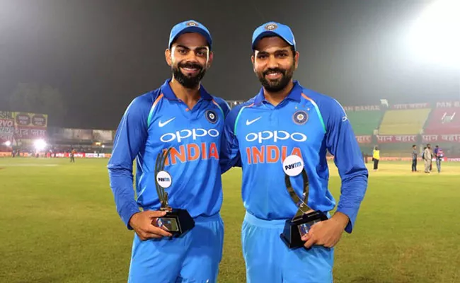 Virat Kohli, Rohit Sharma Occupy 2nd And 3rd Place In ICC Rankings 2021 - Sakshi