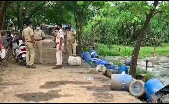 Police Seized And Destroyed Around 85000 Litres Of Country Liquor In Odisha At Balasore - Sakshi