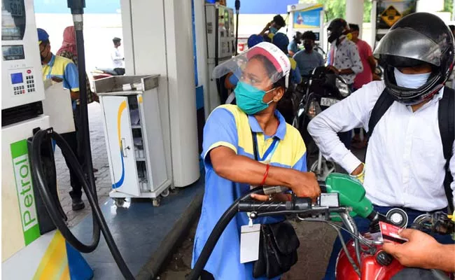 No Change In Petrol, Diesel Prices For Fifth Day - Sakshi