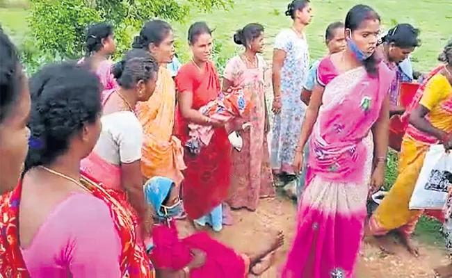 New Born Baby Deceased Due To No Road Facility In Chittoor District - Sakshi