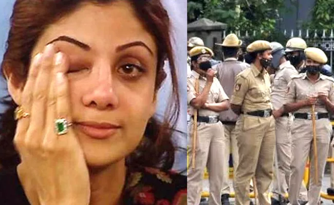 Shilpa Shetty Cried, Fought With Raj Kundra In Front Of police - Sakshi