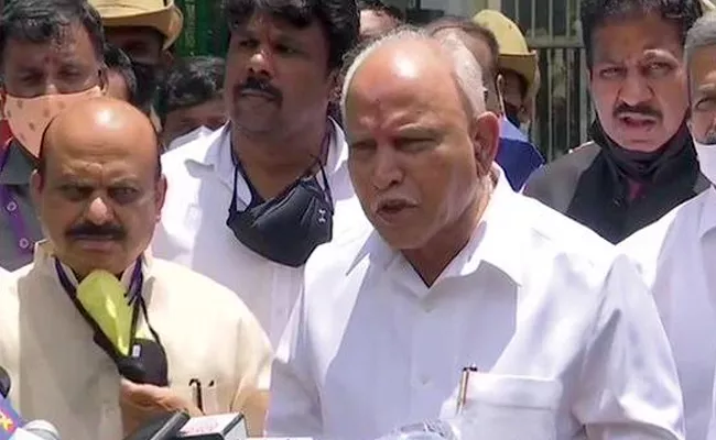 BS Yediyurappa Comments On His Resign To CM Post - Sakshi