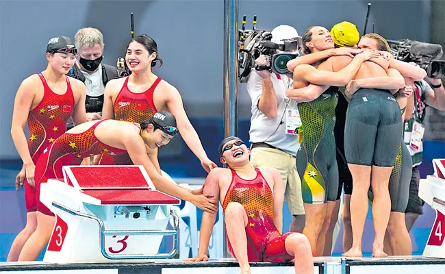 Tokyo Olympics: China Swimmers Won Gold Creates Record In Swimming Event - Sakshi