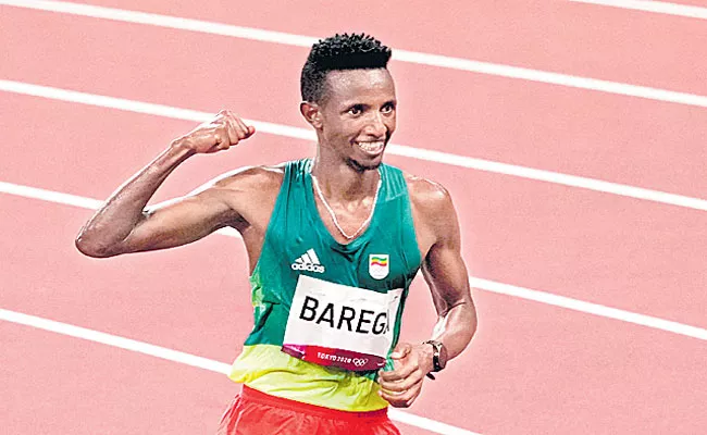 Ethiopian distance runner Selemon Barega first gold in athletics  - Sakshi