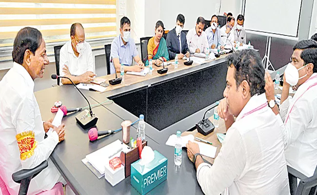  cm kcr review meeting on Joint Karimnagar District Irrigation project - Sakshi