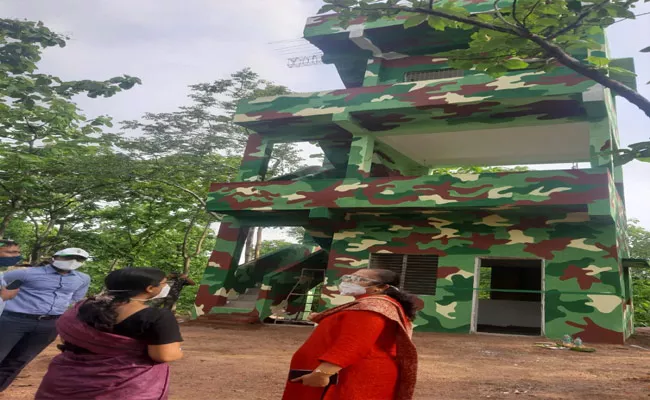 Wall Tower Near Kuntala Water Falls In Nirmal - Sakshi