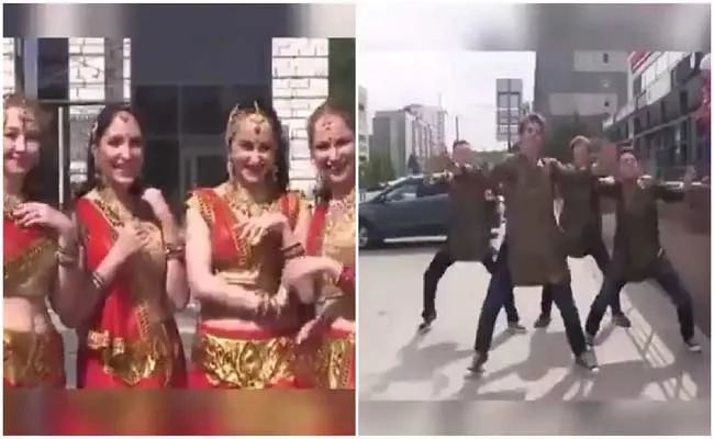 Netizens Were Amazed By Russians Dance On Bhangra Punjabi Song - Sakshi