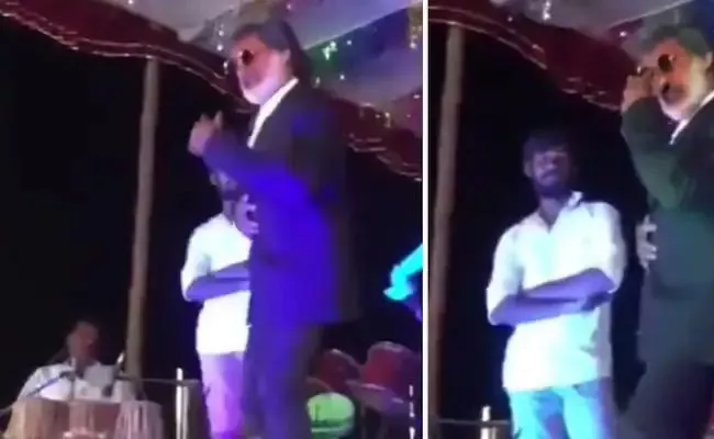 A Rajinikanth Look A Like Was Trying To Pull Off A Stunt In What Appears - Sakshi