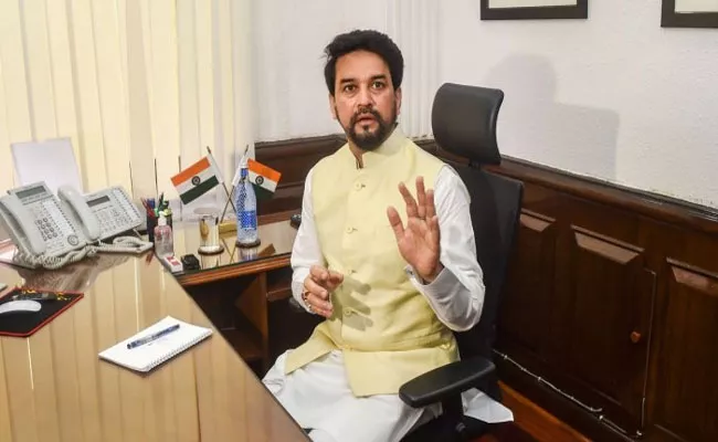 BCCI Ex President Anurag Thakur Takes Charge As Central Sports Minister - Sakshi