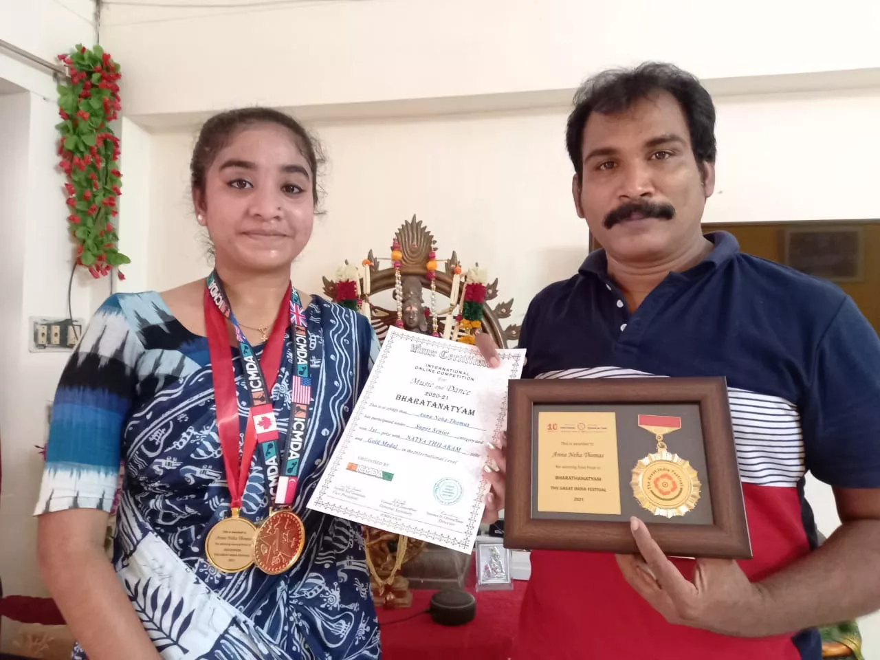 Srikakulam Girls won Three Gold Medals in in international Dance Competition - Sakshi