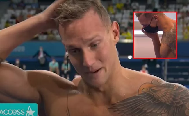 Tokyo Olympics American Swimmer Caeleb Dressel Cries After Winning Gold - Sakshi