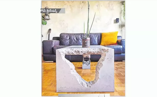 Trendy Look: People Show Interest On Concrete Furniture - Sakshi