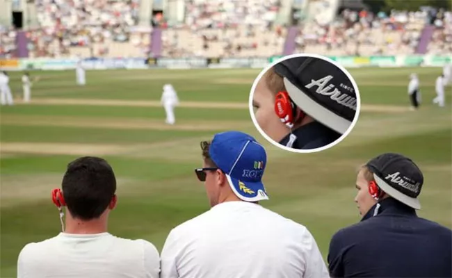 Why Fans Are Wearing Earpieces In India Vs England Test match - Sakshi