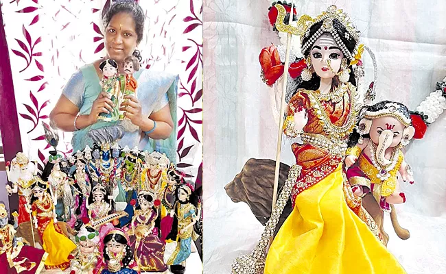 Poongodi Ravi: Hyderabad Homemaker Creates Indian Version Barbie Dolls - Sakshi