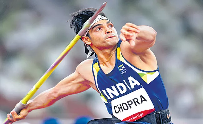 Neeraj Chopra gold winning feat named one of 10 magical moments - Sakshi