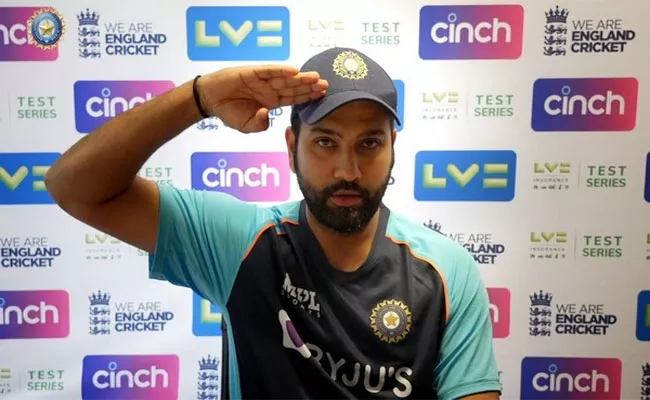 IND Vs ENG 2nd Test: Rohit Sharma Salutes To Reporter At Virtual Press Meet After Day 1 - Sakshi