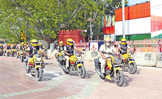 India 75th independence day: Multi-layered security arrangements at Red Fort - Sakshi