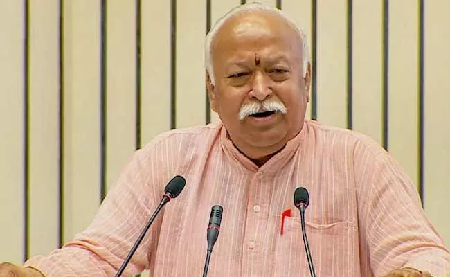 Mohan Bhagwat Says If China Dependence Increases India Will Have To Bow - Sakshi