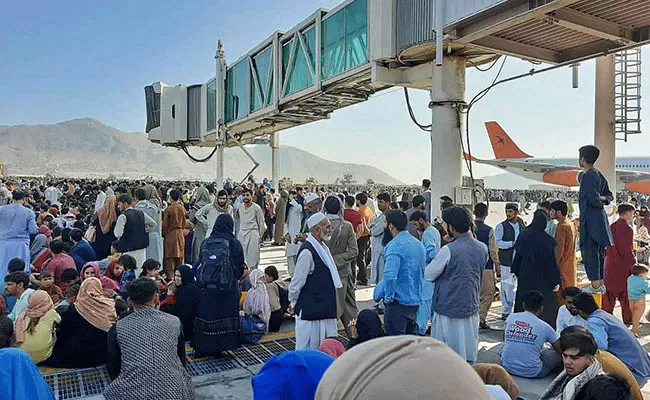 Afghanistan: Kabul AirSpace Closed - Sakshi