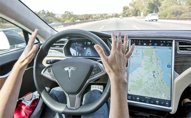 Tesla Autopilot Under Scanner Again In USA - Sakshi