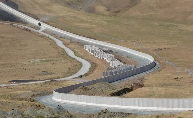 Turkey Building 295 Km Long Wall Along Iran Border To Stop Refugee Influx From Afghanistan - Sakshi