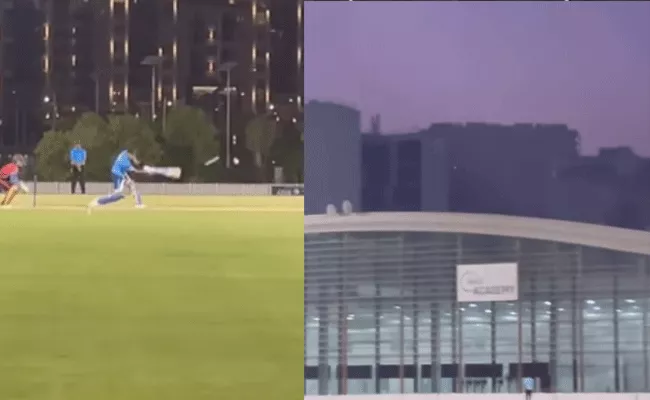 Shreyas Iyer Smashes Huge Six At ICC Academy Ground Became Viral - Sakshi