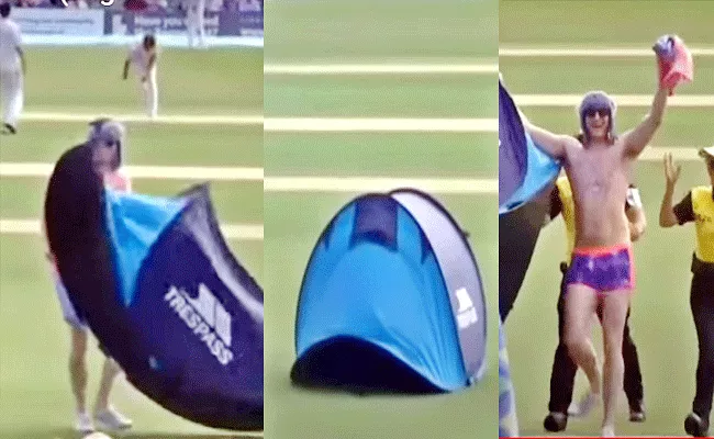 Lords Test Intruder Jarvo Another Funny Setup Camp Onfield During Match - Sakshi