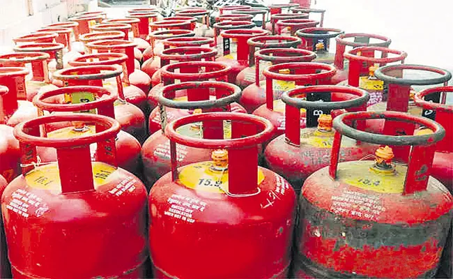 Cooking gas cylinder prices hiked once again - Sakshi