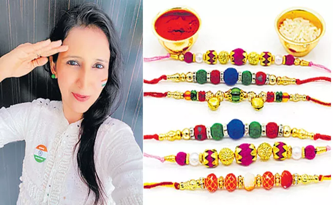 Surat Women Make Rakhis For Soldiers Guarding Borders - Sakshi