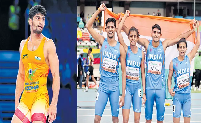 Ravinder wins silver at wrestling junior world championships - Sakshi