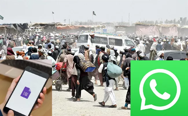 Google And WhatsApp Are Helping Afghans Escape From Taliban Terror - Sakshi