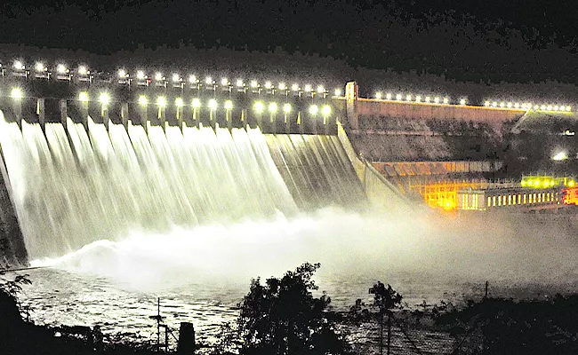 Nagarjuna Sagar Dam Gates Opened - Sakshi