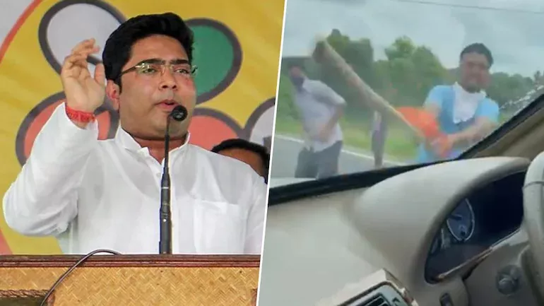 Abhishek Banerjee Convoy Attacked in Tripura TMC Leader Accuses BJP - Sakshi