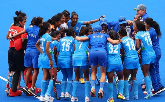 Tokyo Olympics Indian Women Hockey Team Celebrations After Defeating Australia - Sakshi