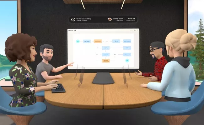 Facebook Promises Immersive VR Meetings With Horizon Workrooms - Sakshi