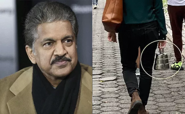 viral: Anand Mahindra Shares Pic Of Woman Carrying Steel Dabba In New York - Sakshi