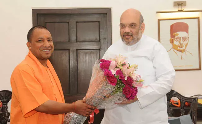 Yogi Adityanath In Delhi, Big Meet On Polls - Sakshi